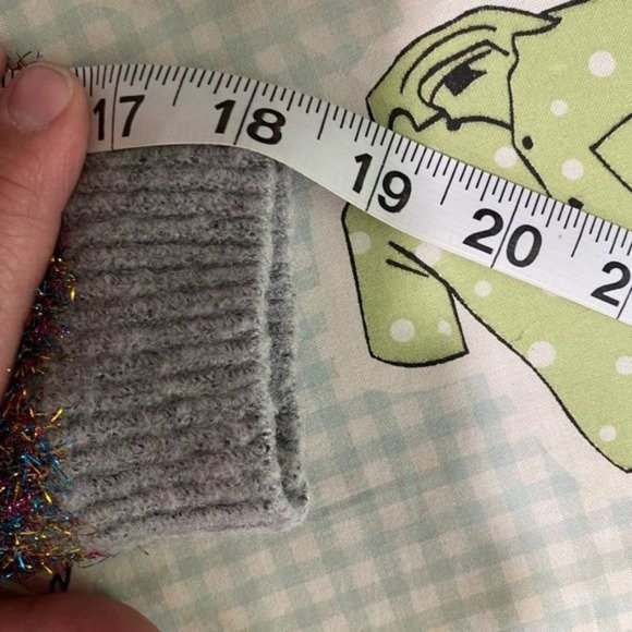 Anthropologie Oliver Sweater gray and pink zig zag Medium M - Picture 9 of 9